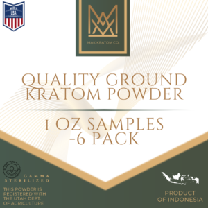 Ground Kratom Powder 1 Oz Sample Pack