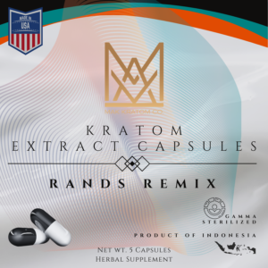 Kratom Extract Capsules Rands Remix Caps 5 Pack