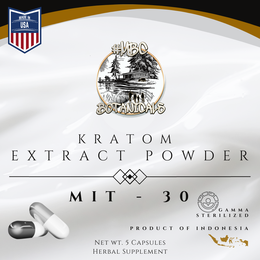 MIT30 - 5CT Mak Kratom - MIT 30 Full Spectrum Extract Capsules