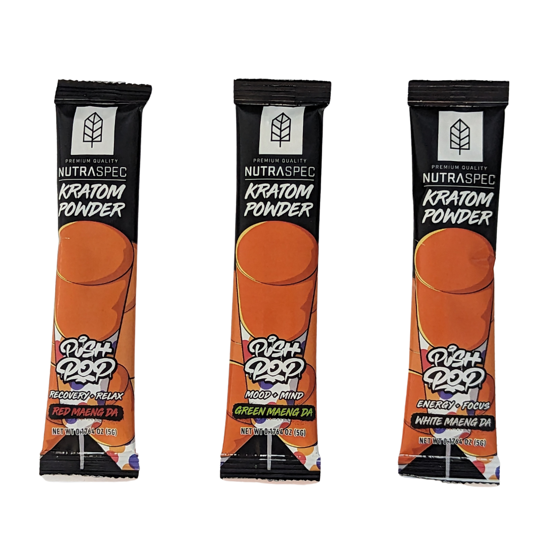 5 NutraSpec Kratom Powder - Push Pop